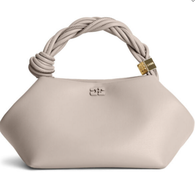 Bolso Ganni Bou small gris ostra